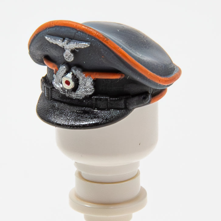 WWII German Officer Cap NCO Orange (DBG) - Heer | Accessories Bricks | #06 - 17