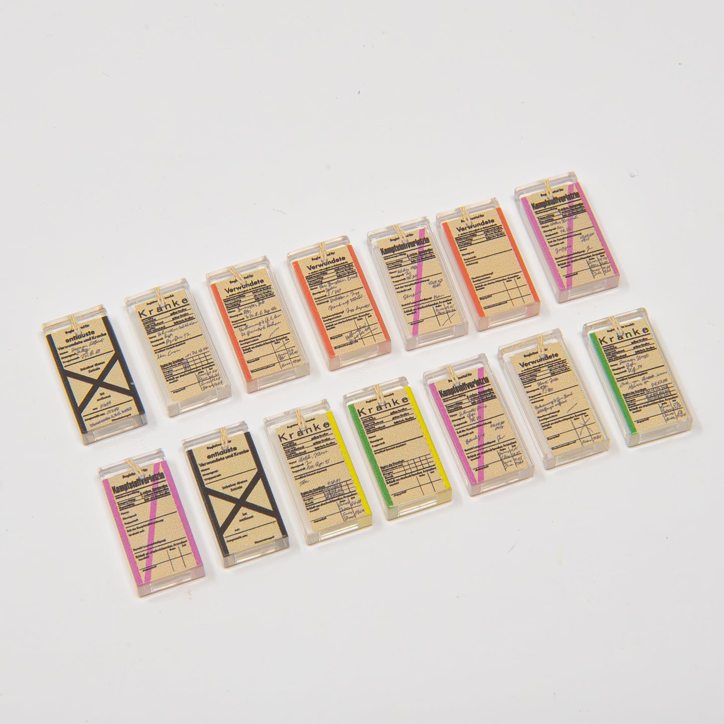 German WW2 Medical Tags Complete Collection