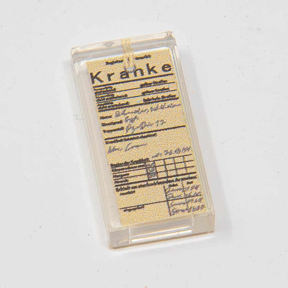 WW2 German Tag For Walking Wounded Sick Not Contagious