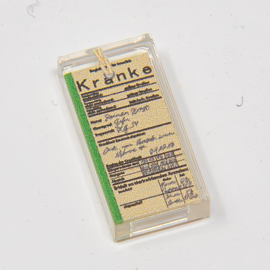 WW2 German Medical Tag For Sick Fit For Transport Not Contagious