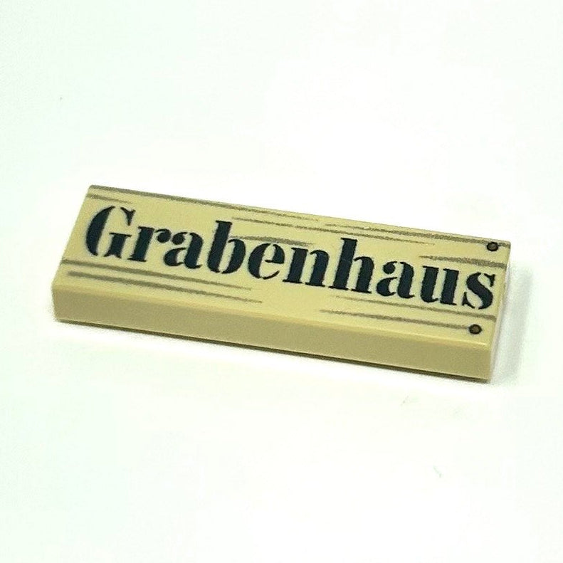WW1 German German sign Grabenhaus. (Trench House) 