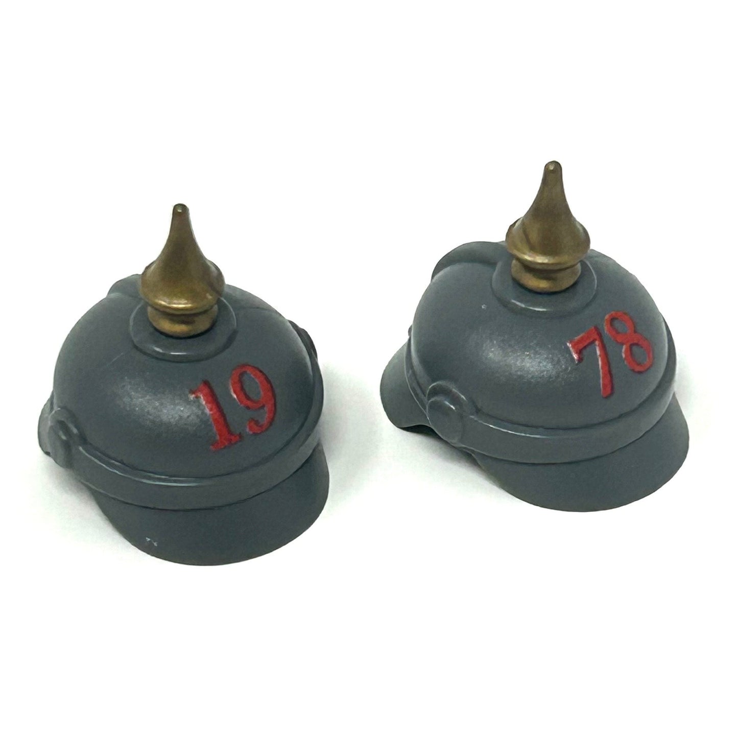 WW1 German Pickelhaube With Cloth Cover Unit Numbers
