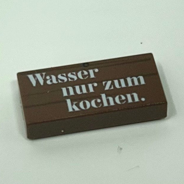 WW1 German Sign Wasser nur zum kochen. (Cooking water only)