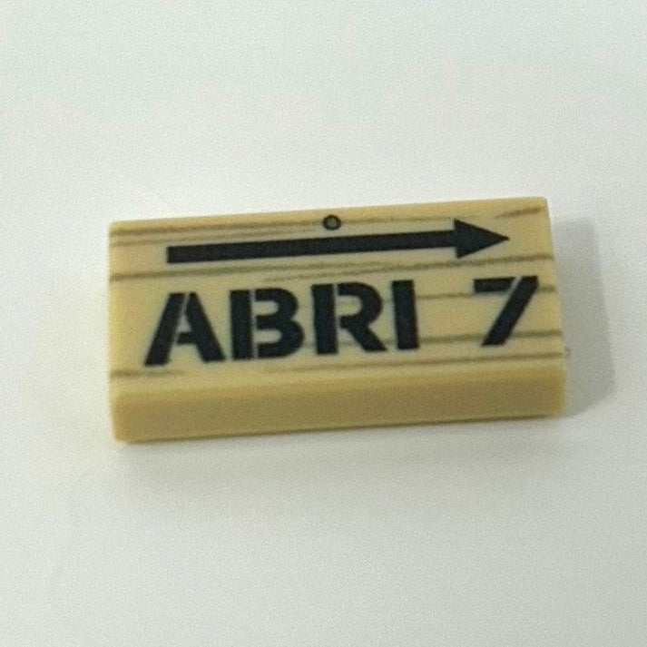 WW1 French Sign Abri (Shelter) – Panzer Bricklabs