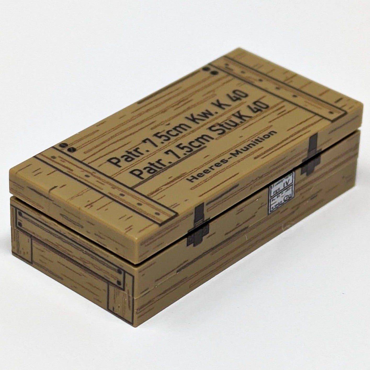 2x4x1 - 7.5cm KwK 40/StuK 40 Ammunition Crate – Panzer Bricklabs