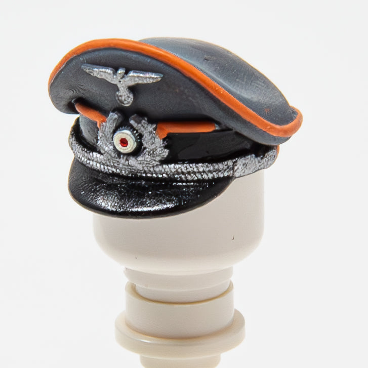 WWII German Officer Cap Orange (DBG) - Heer | Accessories Bricks | #06 - 26