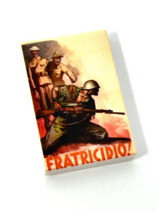 Italian ww2 poster Fratricido!      130