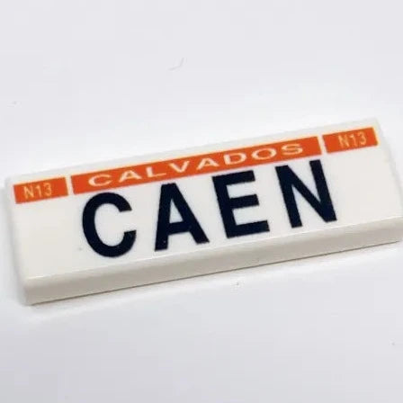 1x3 Tile  - Caen Road Sign