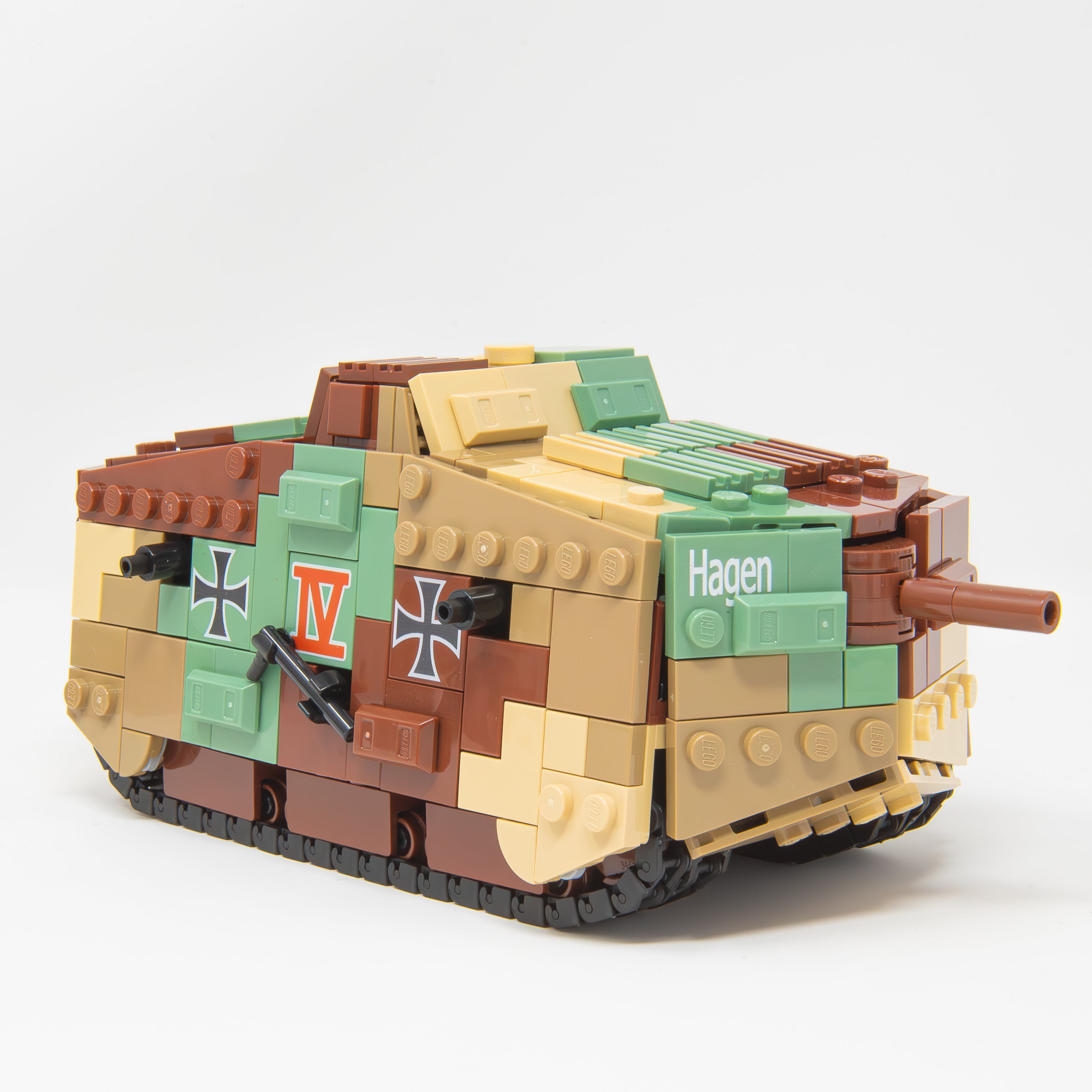 Sturmpanzerwagen A7V | 1:45 Scale. – Panzer Bricklabs