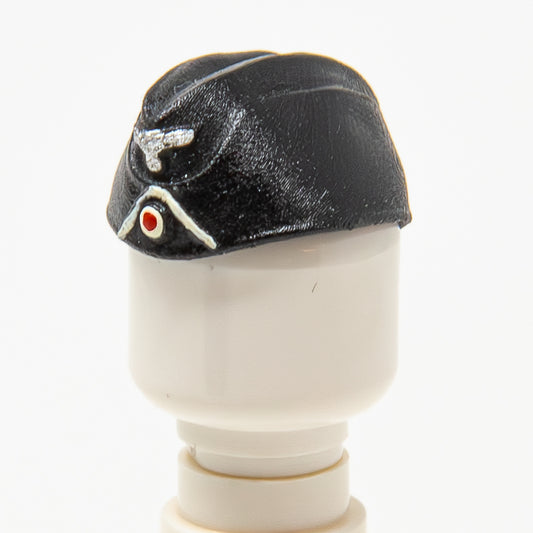 WWII German Panzer Side Cap White (Black) - Heer | Accessories Bricks | #07 - 08