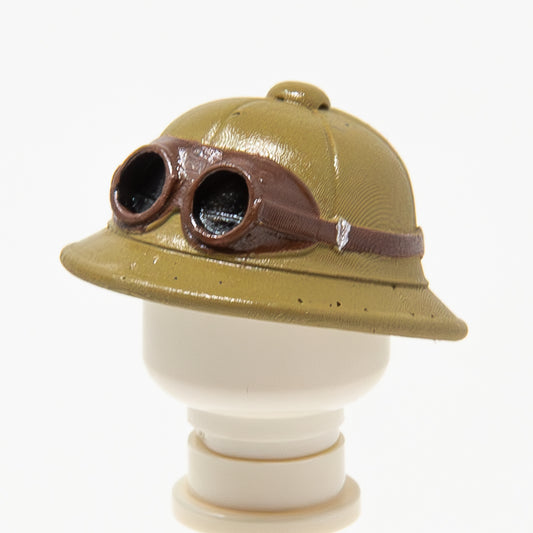WWII German Tropical Pith - Goggles | Accessories Bricks | #02 - 01