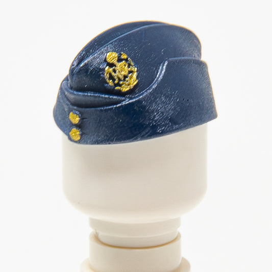 WWII British RAF Sidecap (Dark Blue) | Accessories Bricks | #13 - 01
