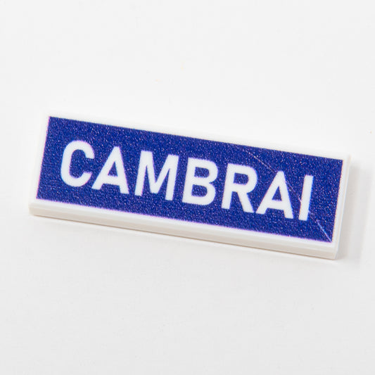 WW2 Cambrai Road Sign