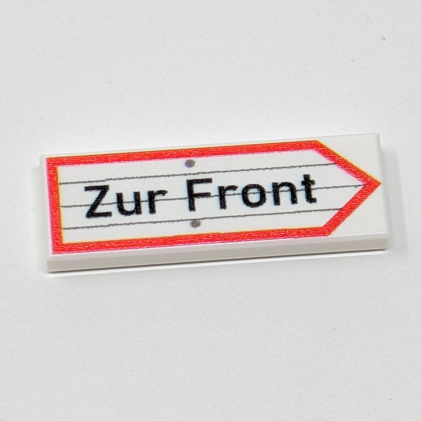 Zur Front Sign - 1x3 Tile