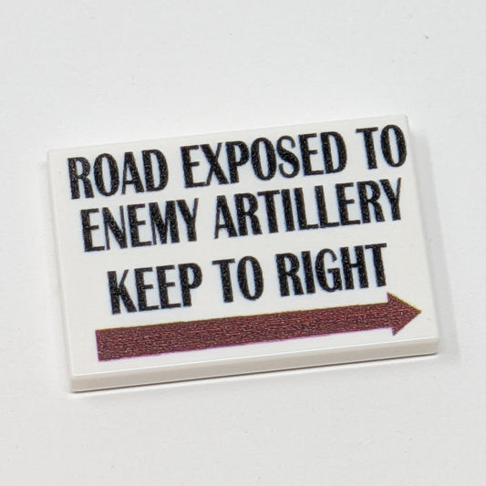 Road Exposed to Enemy Artillery - 2x3 Tile