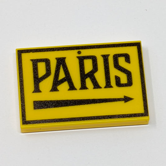 Paris Road Sign - 2x3 Tile