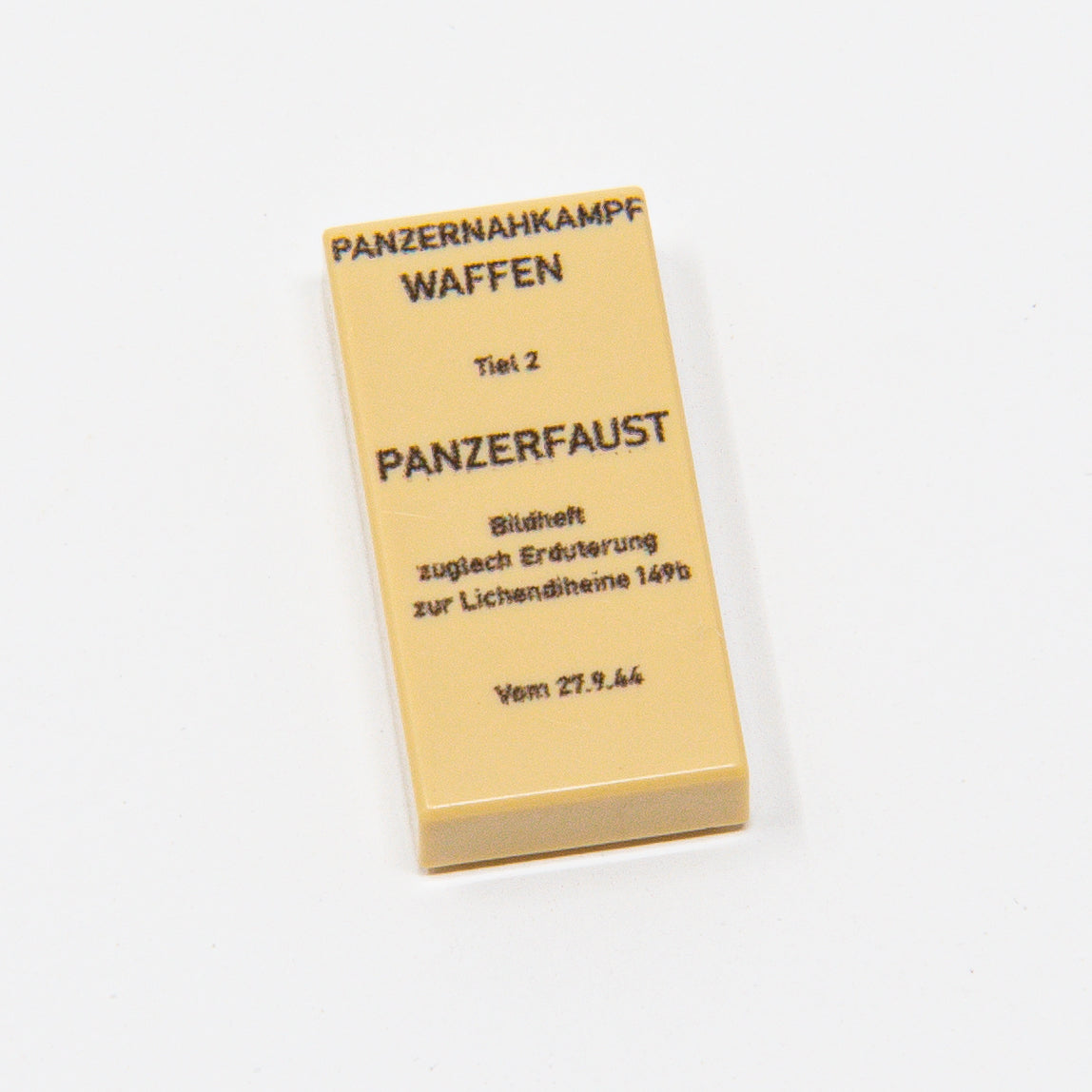 WW2 panzerfaust instruction manual 1944 1x2
