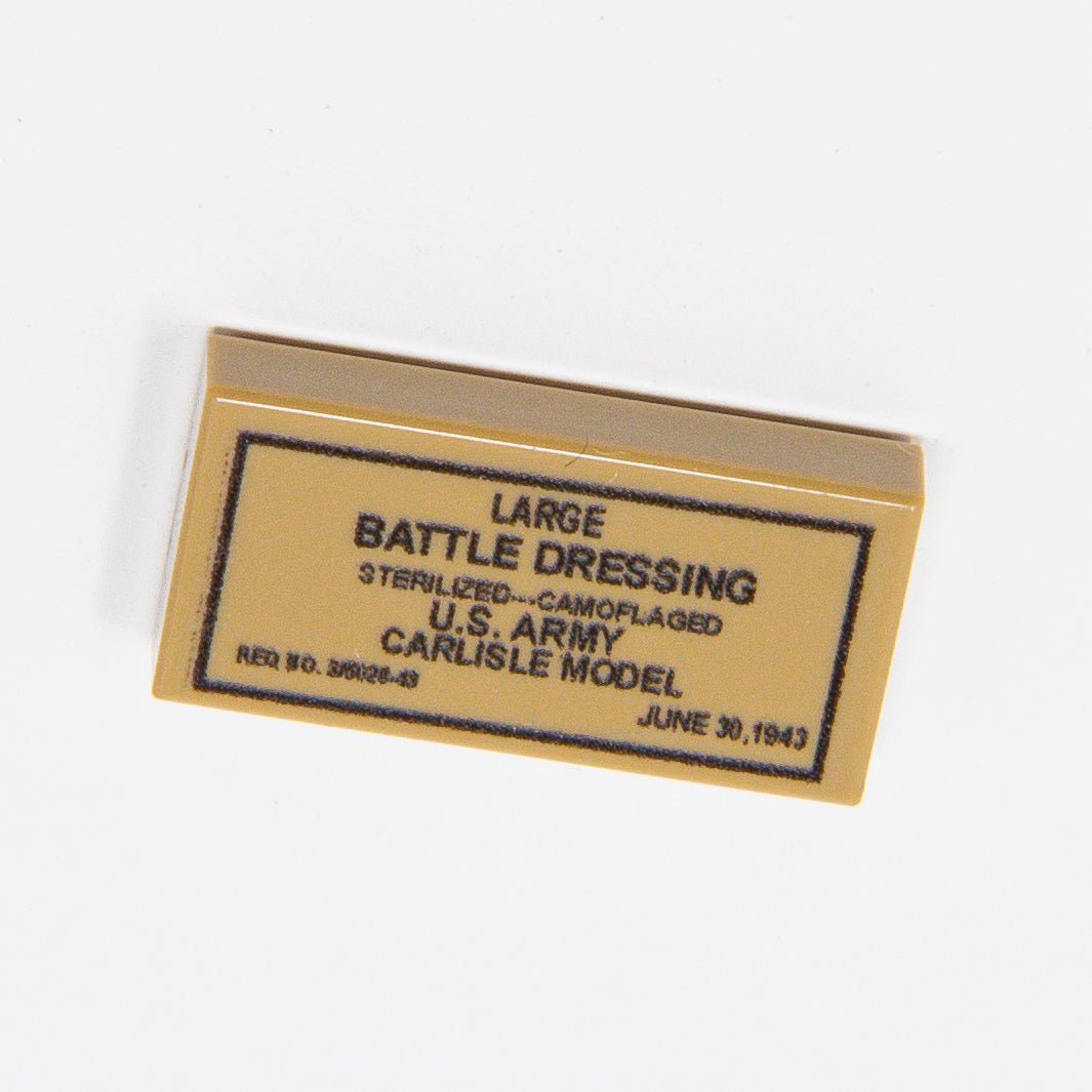 WW2 US Carlisle Large Battle Dressing 1x2