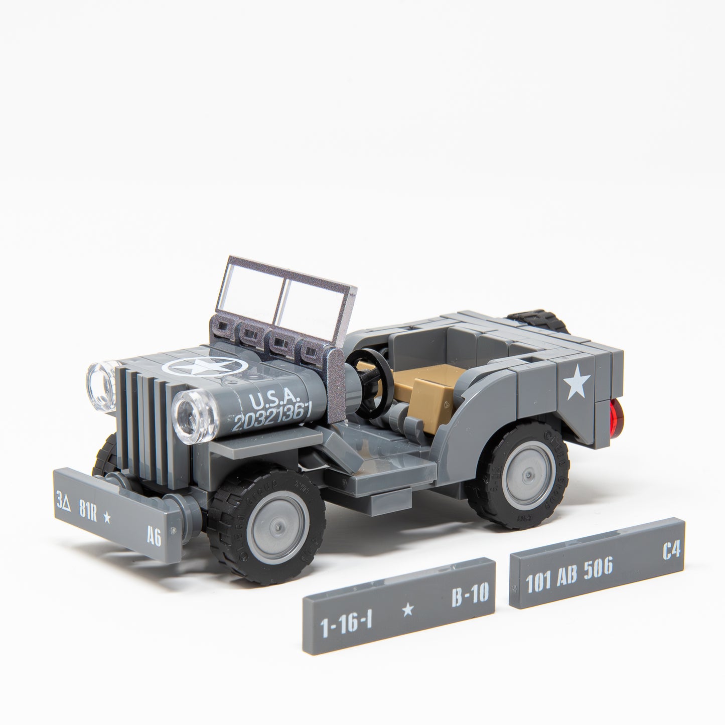 Willys Jeep - U.S. Army truck, 1⁄4‑ton, 4×4 | 1:45 Scale.