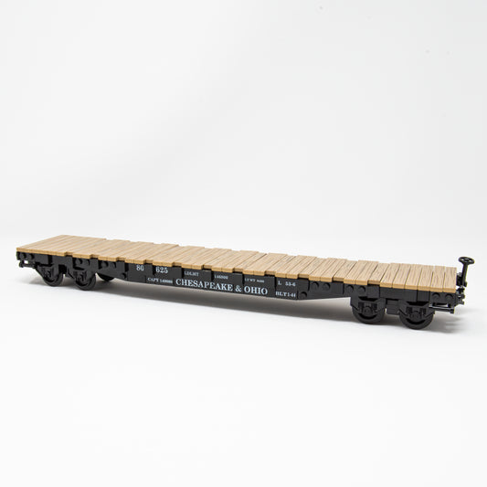 AAR 53'-6" Flat Car - Chesapeake & Ohio | 1:45 Scale.