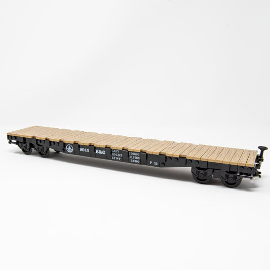 AAR 53'-6" Flat Car - 9013 B&O | 1:45 Scale.