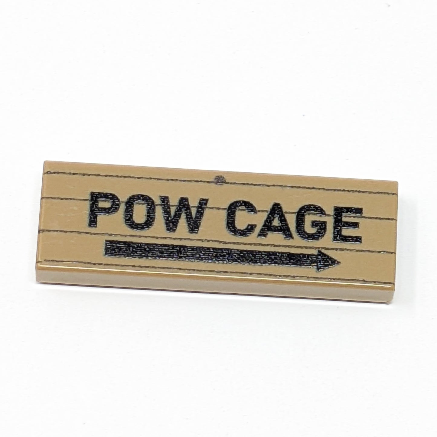 POW Cage Sign - 1x3 Tile