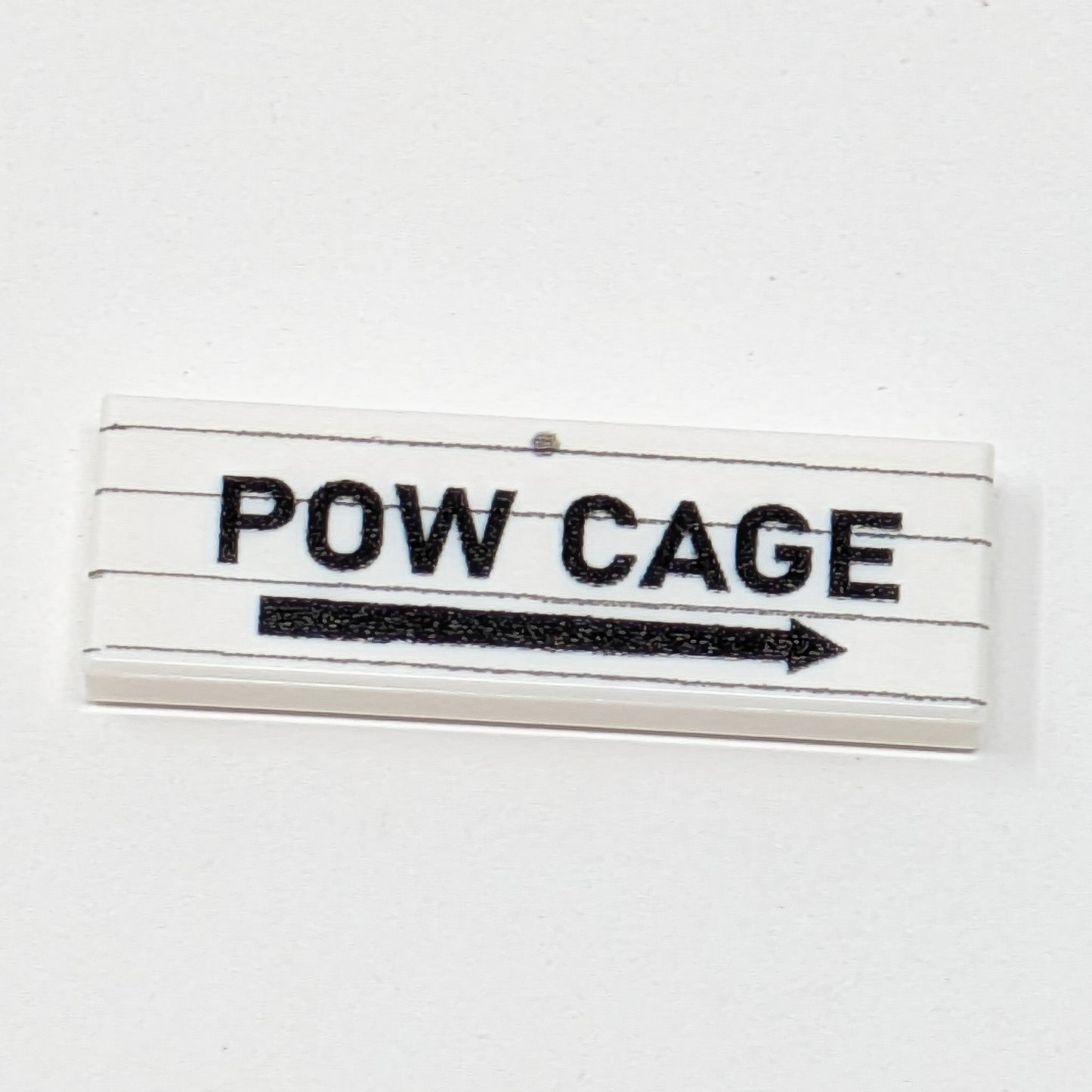 POW Cage Sign - 1x3 Tile