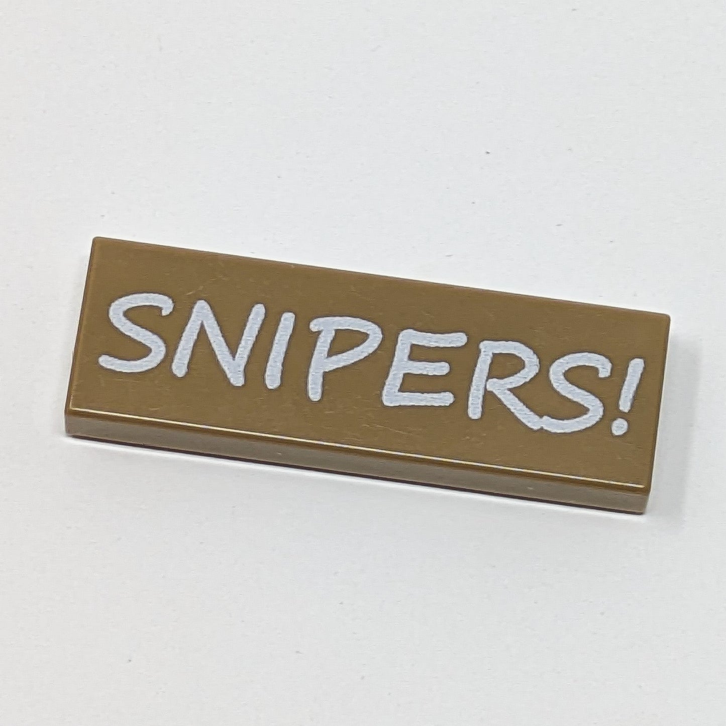 Sniper Warning Sign - 1x3 Tile