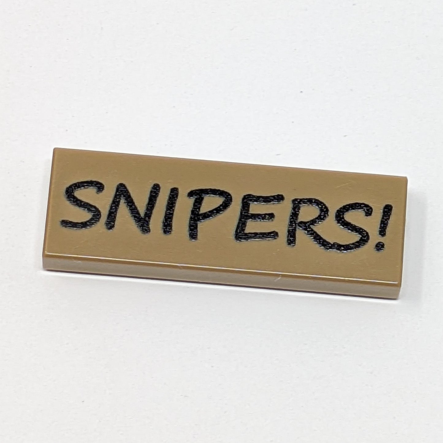 Sniper Warning Sign - 1x3 Tile