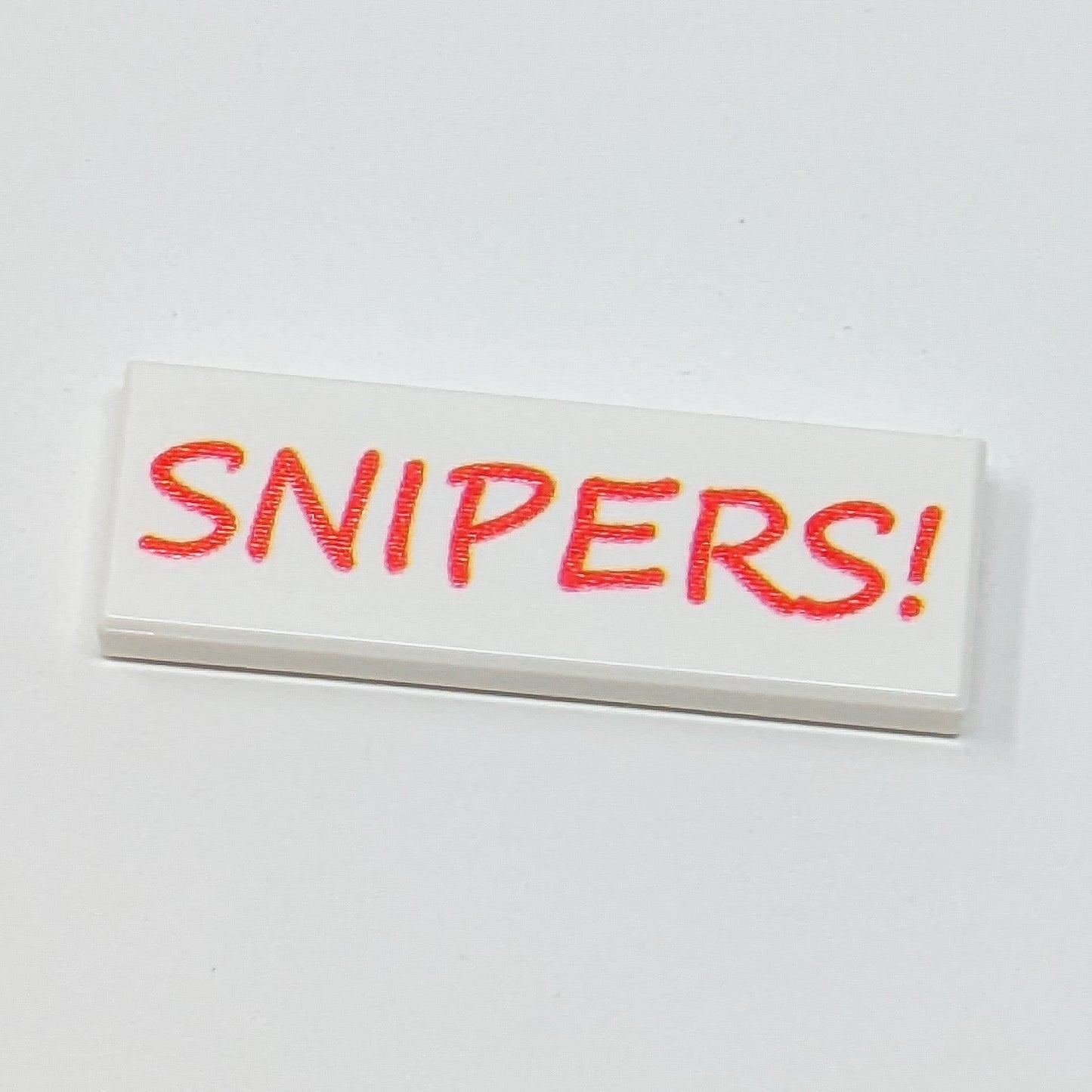 Sniper Warning Sign - 1x3 Tile