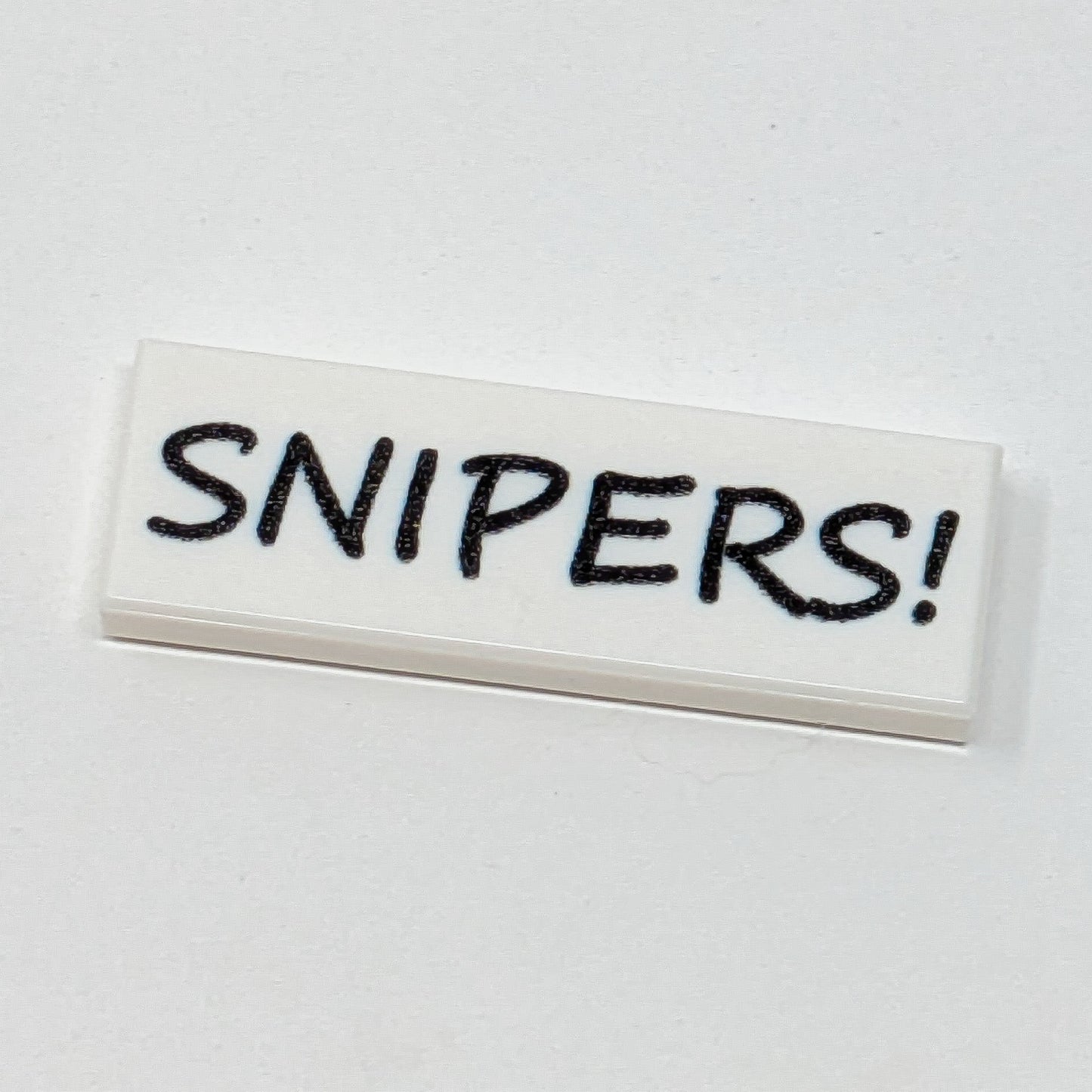 Sniper Warning Sign - 1x3 Tile