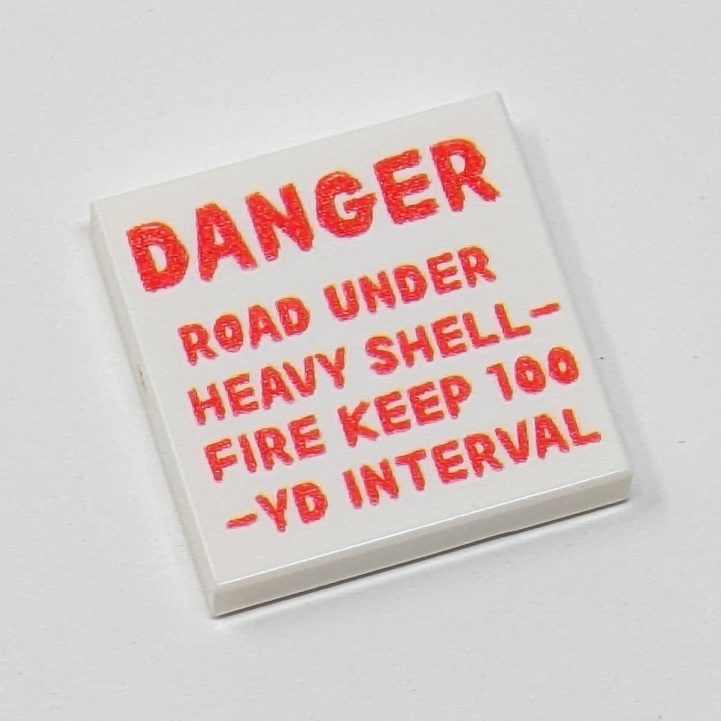 Danger Heavy Shell Fire - 2x2 Tile