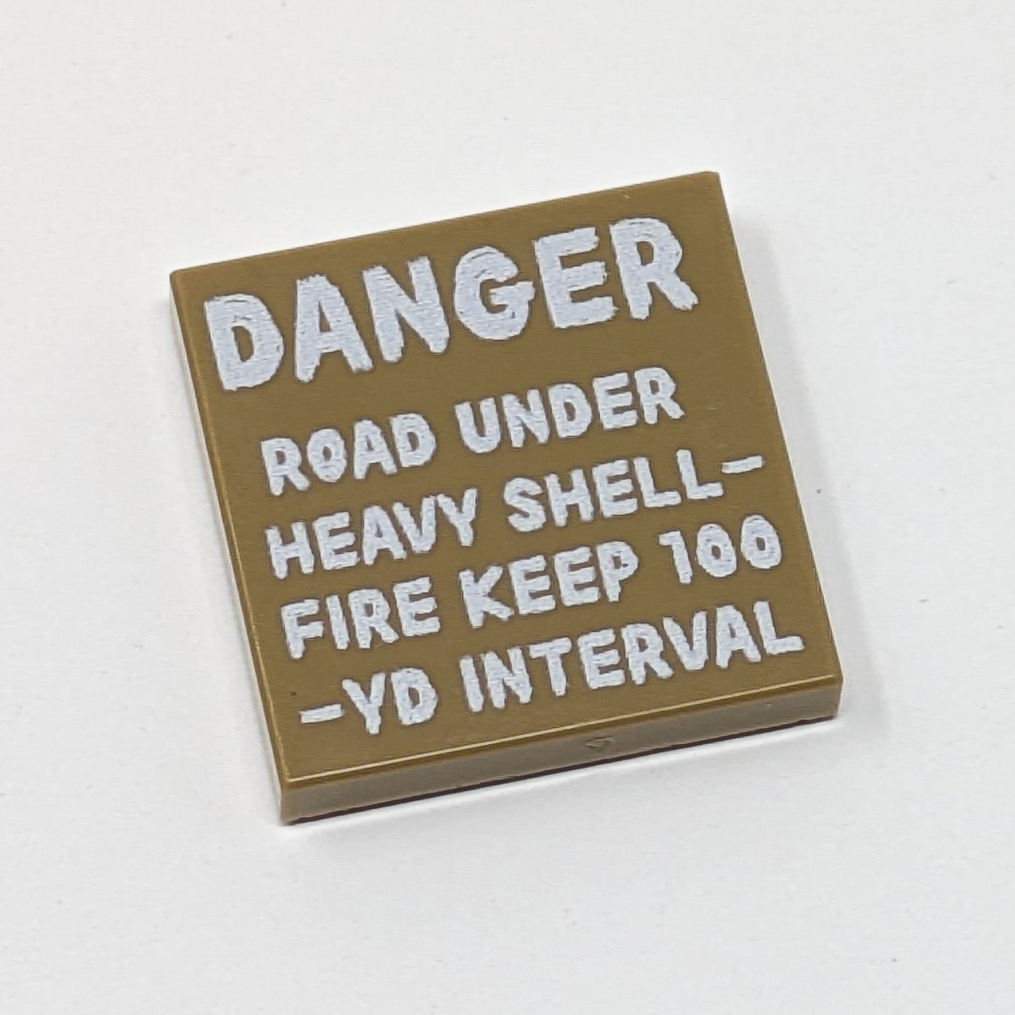 Danger Heavy Shell Fire - 2x2 Tile