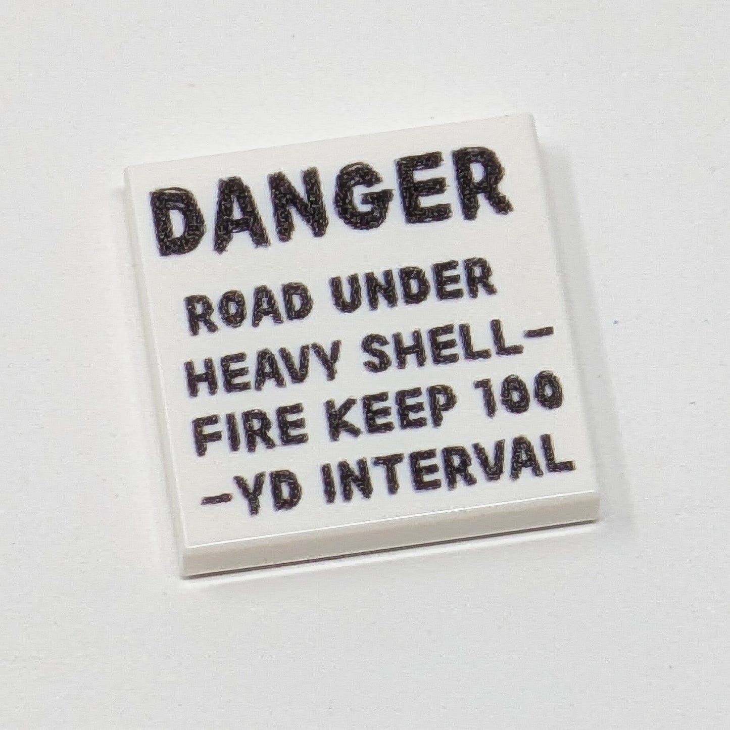 Danger Heavy Shell Fire - 2x2 Tile