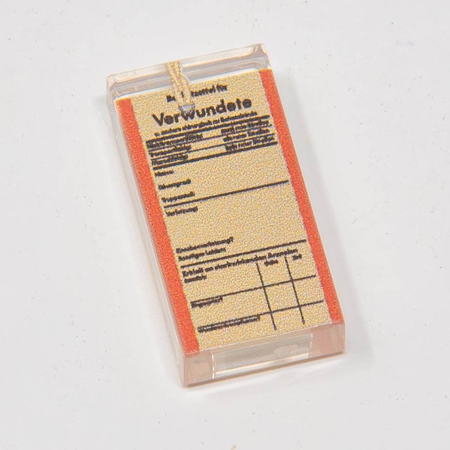 WW2 German Medical Tag Unused – Panzer Bricklabs