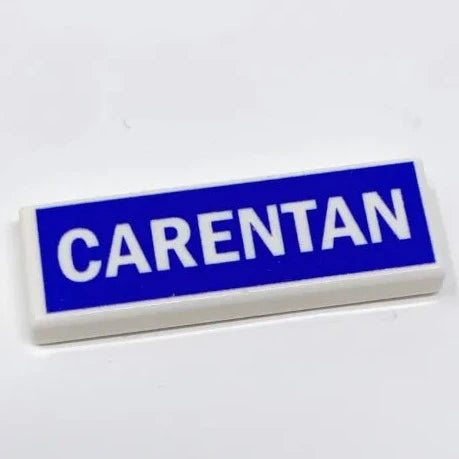 1x3 Tile - Carentan Road Sign