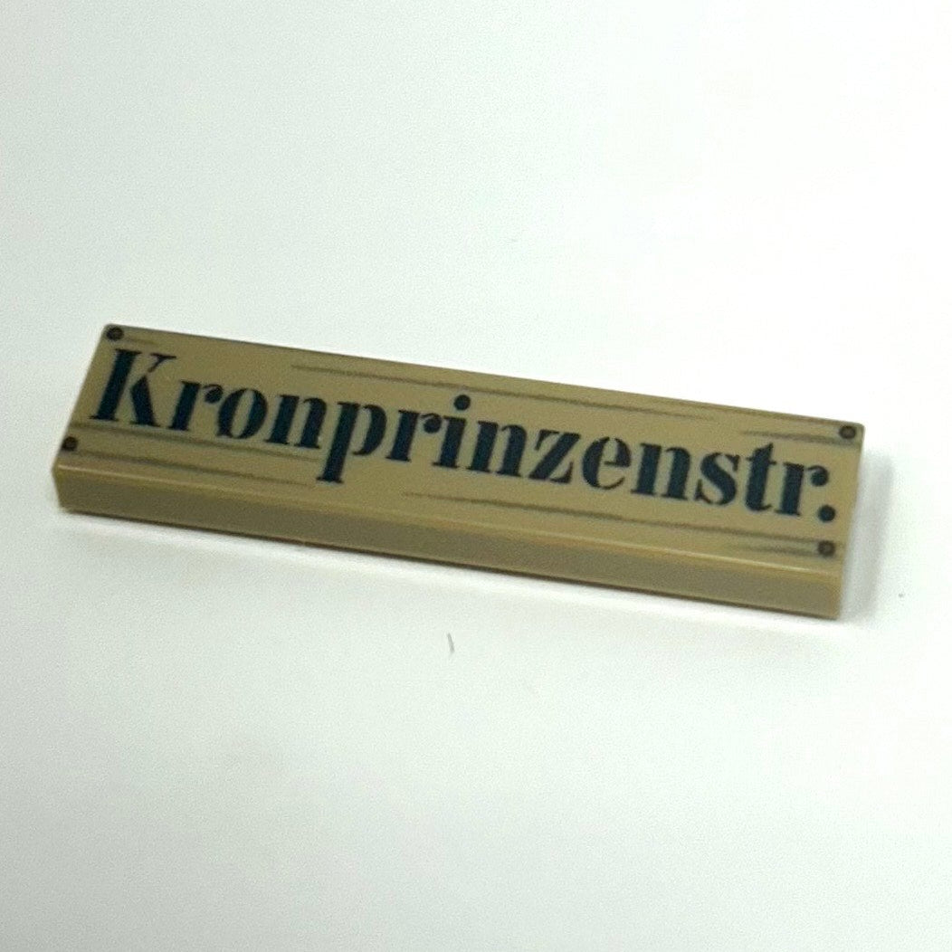 WW1 German Sign Kronprinzenstrasse (German Trench Name Crown Prince Street)