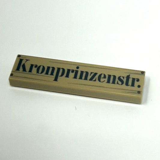 WW1 German Sign Kronprinzenstrasse (German Trench Name Crown Prince Street)