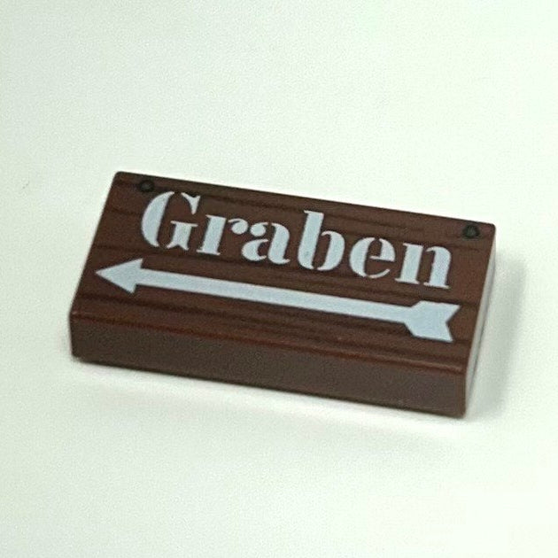 WW1 German Sign Graben (Trench) – Panzer Bricklabs