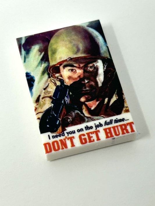 US WW2 poster Dont get hurt. 34