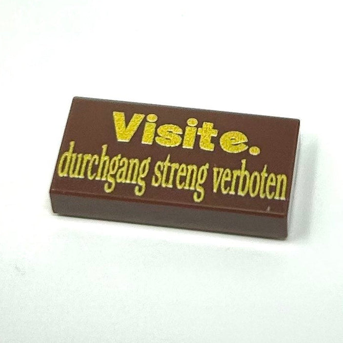 WW1 German Sign Visite durchgang streng verboten
